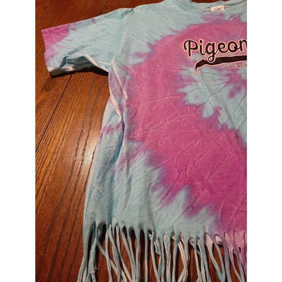 XL Luxe Apparel Short Sleeve Cotton Fringe Pigeon Forge Smoky Mtn Tee T-Shirt - Picture 3 of 5